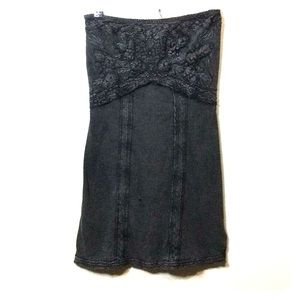 Free People Bandeau Dress Strapless Cotton Mini S